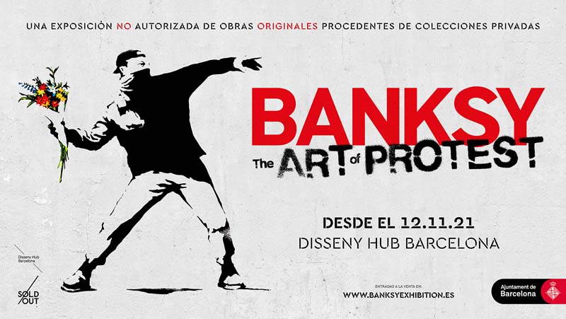 Banksy the art of protest, exposición de Barcelona