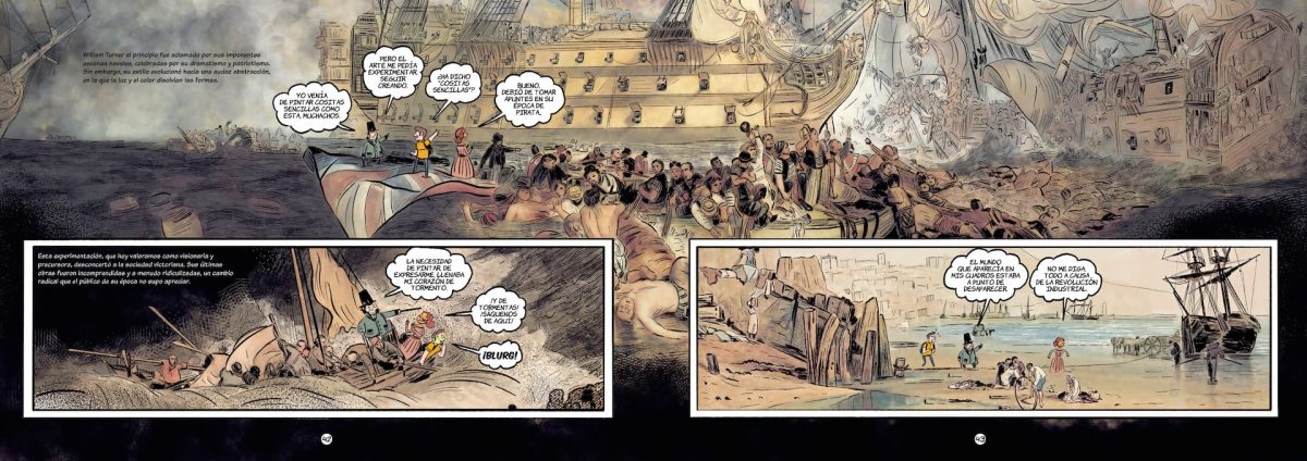 Historia del arte en cómic. El Romanticismo en la pintura de Turner